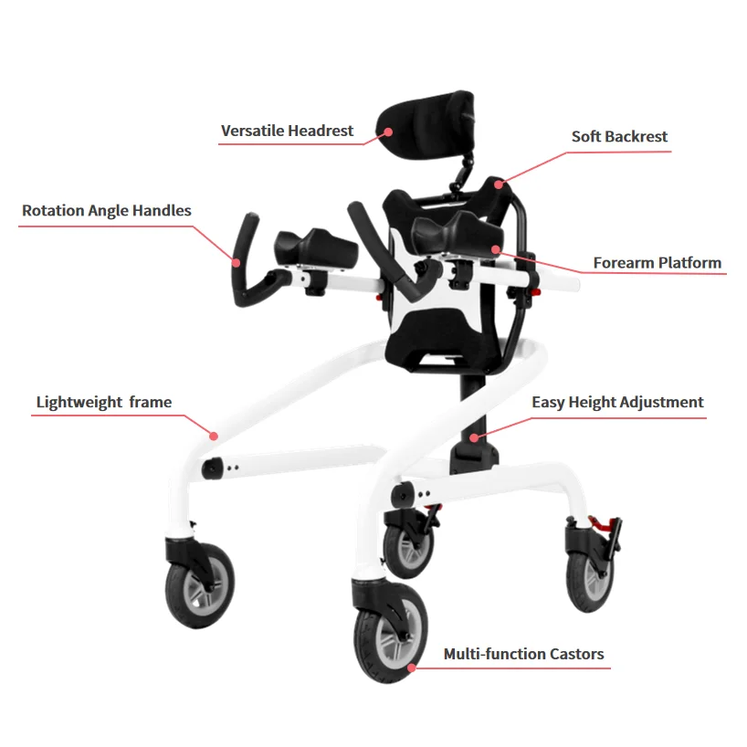 HEDY GT01 Factory Sale CE Adjustable Pediatric Gait Trainer For Disabled CP Cerebral Palsy SMA Special Needs Child Children Kids