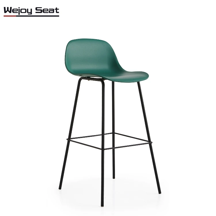 Hotel Office Home Kitchen Metal Base Bar Club Chair Restaurant Dining High Stool Bar Chairs Modern
