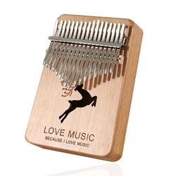 Hight Quality Pure Wooden Thumb Piano Beginner Instrument Kalimba 17 Keys And Kalimba 21 Kalimba Musical Instrument