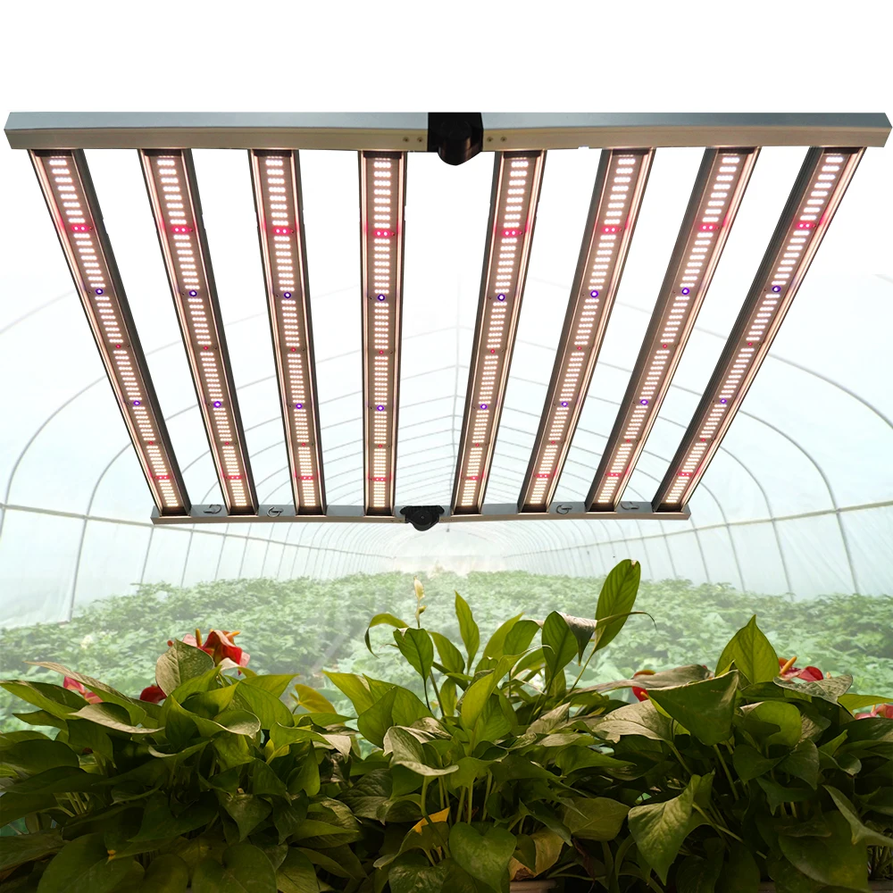 Meijiu F8 Max 650W, 3500K Far Red Uv Ir Samsung Lm301H Waterproof Ip65 Hydroponic Led Strip Grow Strip 180 Degrees Foldable/