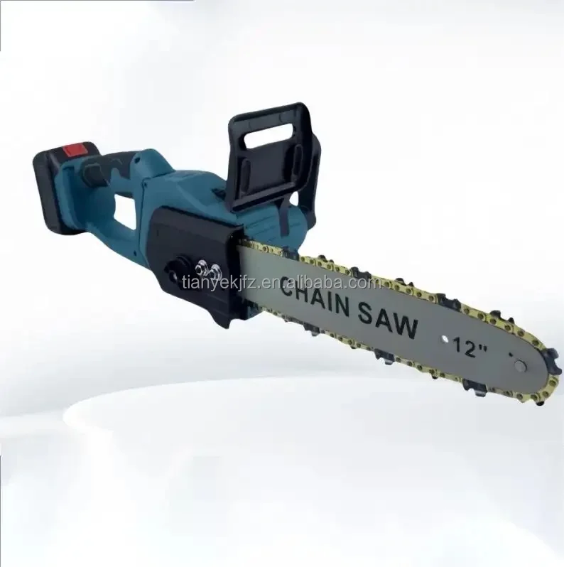 12inch Cordless Chain Saw Rechargeable Battery Portable Lithium Battery Chainsaw OEM TY Wood Cutting Machine Wood Saw Machines