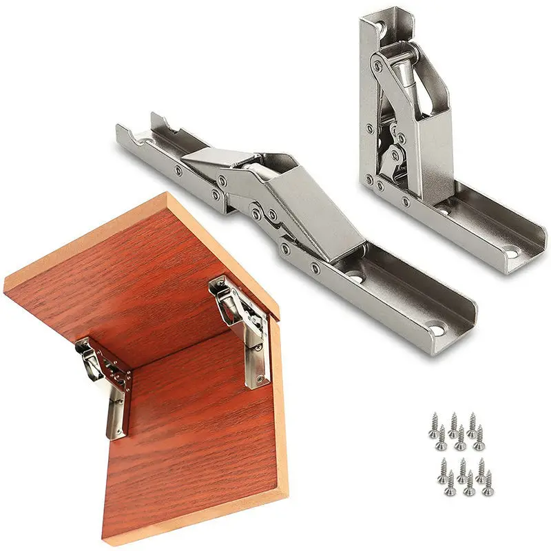 Factory Price Furniture Hardware Front 5 Gear Hinges 90 180 Degree Adjustable Folding Hinges