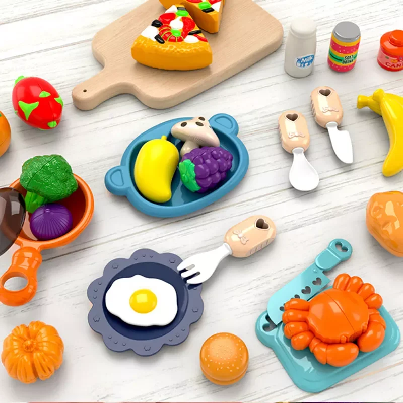 Kitchen Kids Toys Sets Pretend Spray Games 43PCS Mini Kitchen Toys Kids Real Cooking Sink Set Game Kitchen Toys For Kids