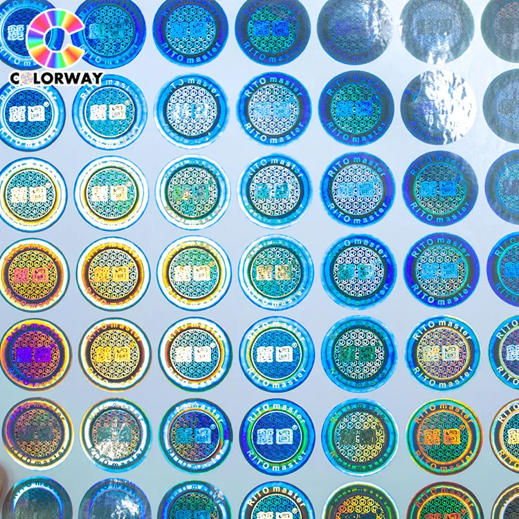 High quality custom private logo hologram printing authenticity certificate hologram stickers