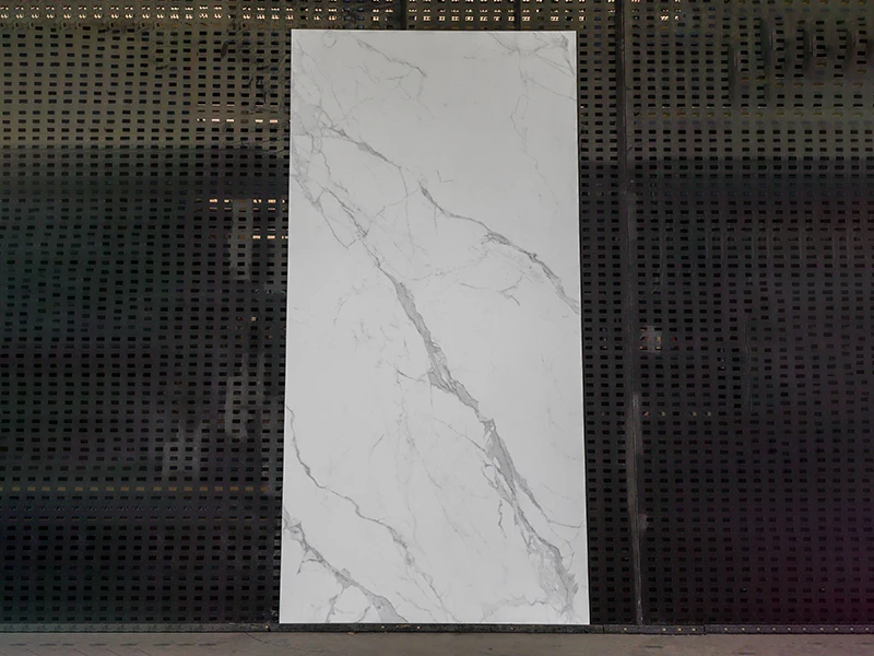 White Polished Glazed Matte Big Slab Floor Tiles Porcelain Ceramic Wall Tiles Sintered Stone for TV Background and Table Top