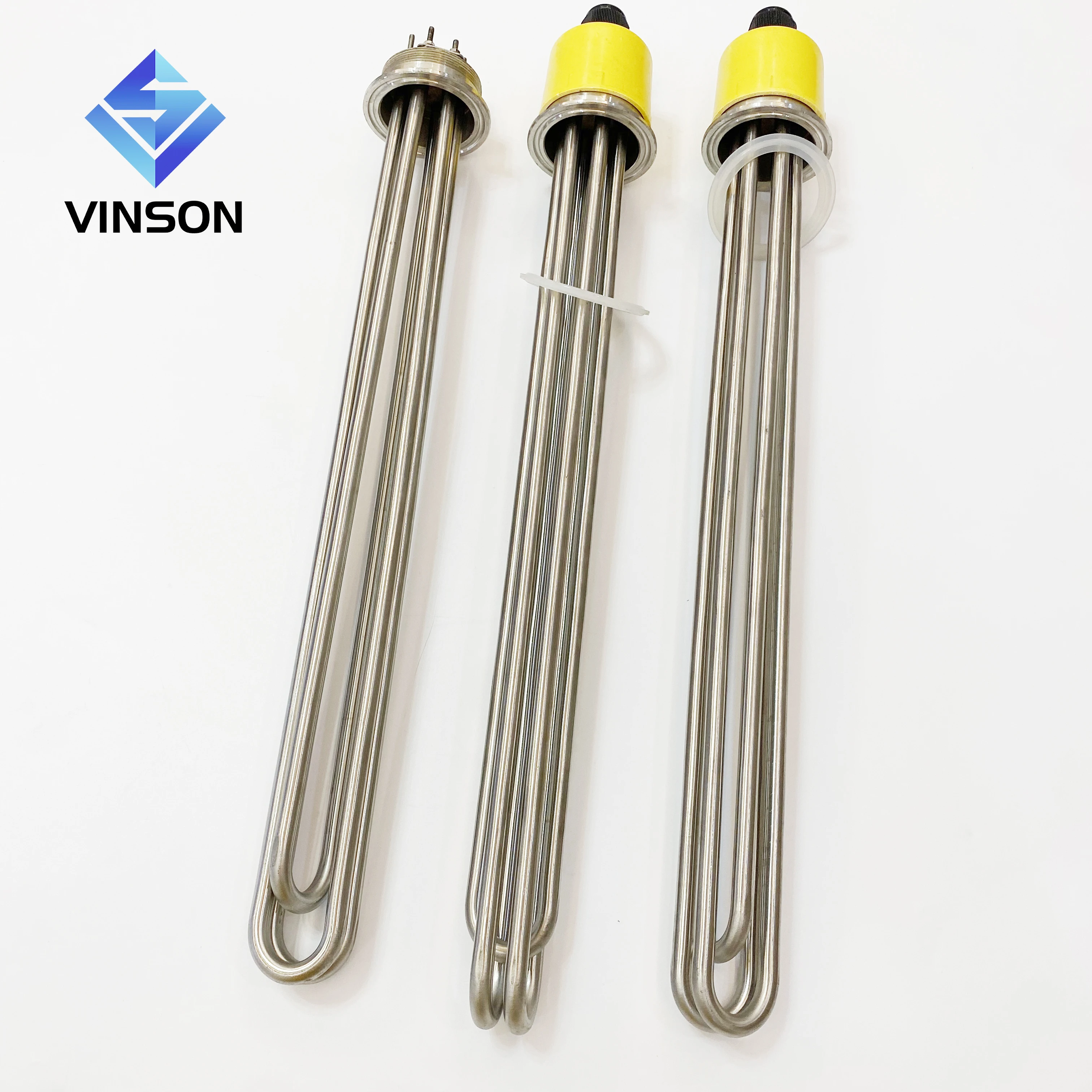 220v 6kw stainless steel immersion tubular water electric flange heater element for tank boiler