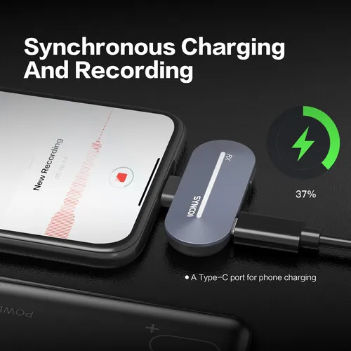 SYNCO P2L двойной микрофон сильный сигнал для телефона IPad с зарядным чехлом цифровой 2 4 ГГц беспроводной петличный на