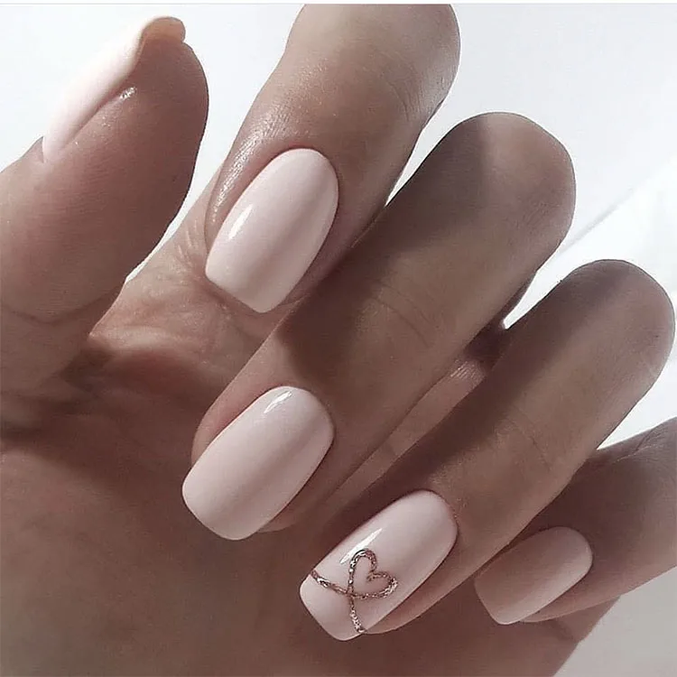 Senboma Custom High quality Gel nials wear-resisting short almond  nails acrylic false nails