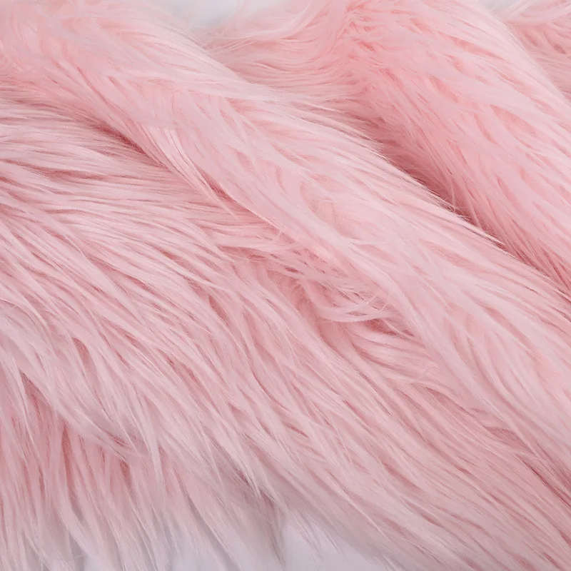 Ready To Ship Soft Mongolian Curly Sheep Faux Fur Waterproof Acrylic Fur Fabric For Coat