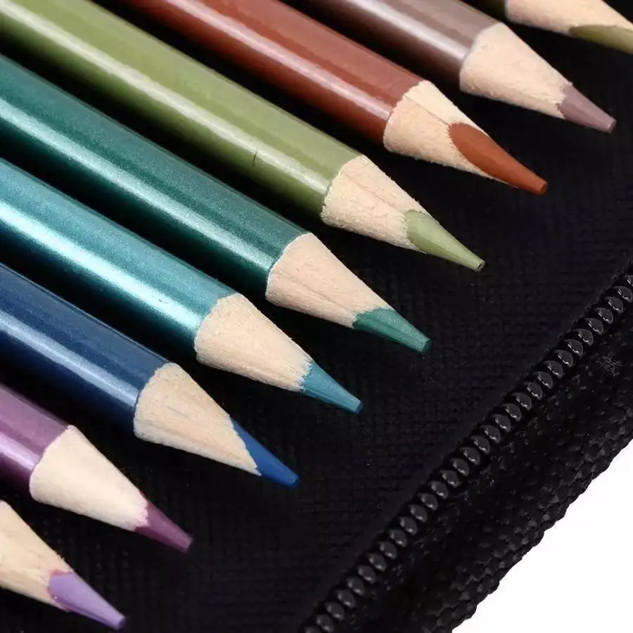 Manufacturer supplies school art class drawing pencil 51 pieces new sketch color pencil set