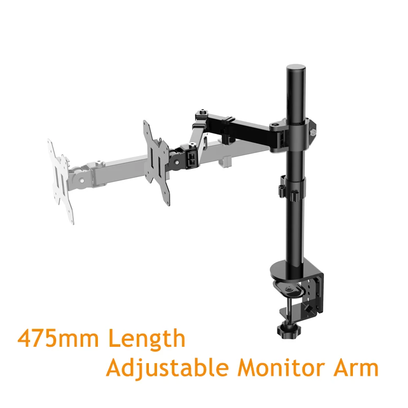 Универсальная эргономичная однорычажная Регулируемая макс. Vesa 100*100 мм Настольная компьютерная подставка для монитора 10-27 дюймов