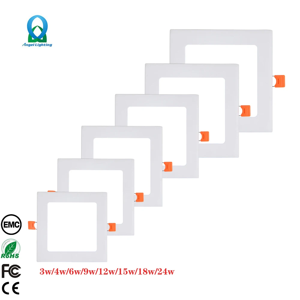 Design commercial housing wall surface lights smart guide slim frameless 6w/12w/18w/30w panels ceiling led panel light