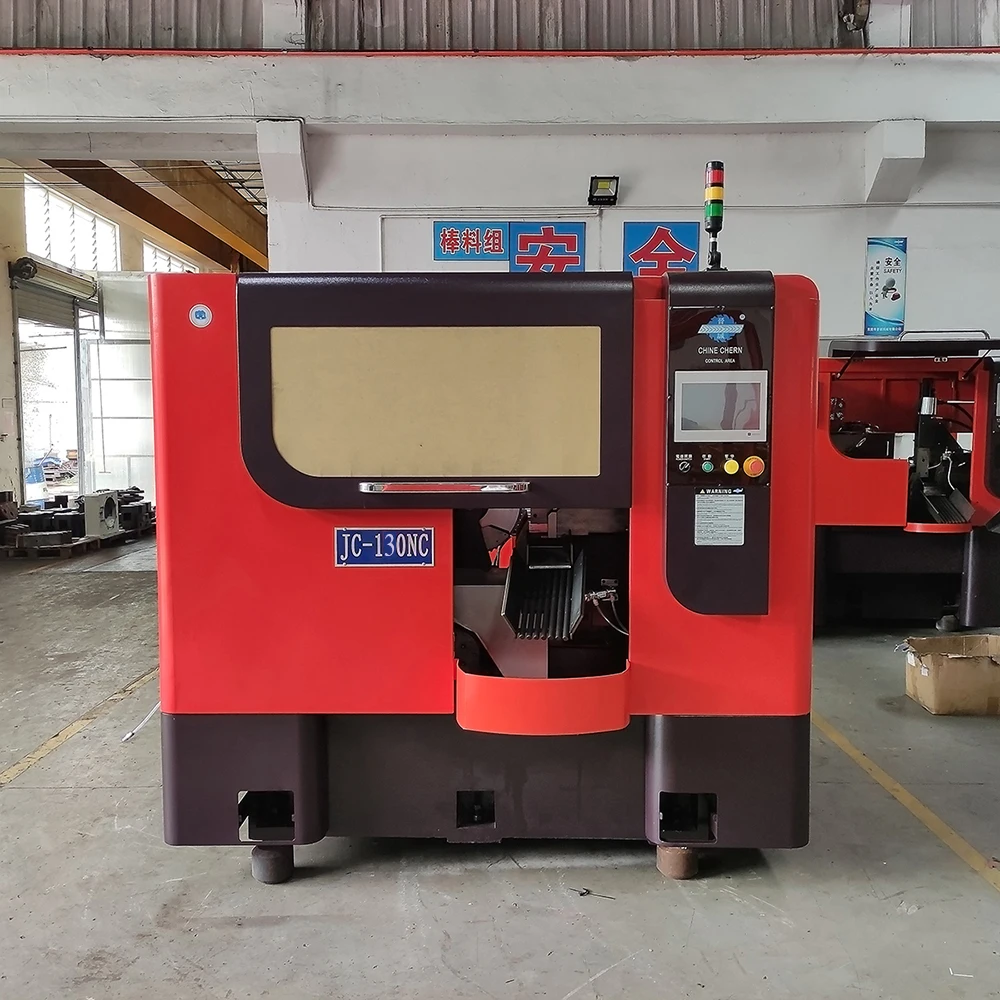 JC-130NC Fully Automatic High Speed Precision Circular Cold Saw Cutting Machinery for Super Hard Metal