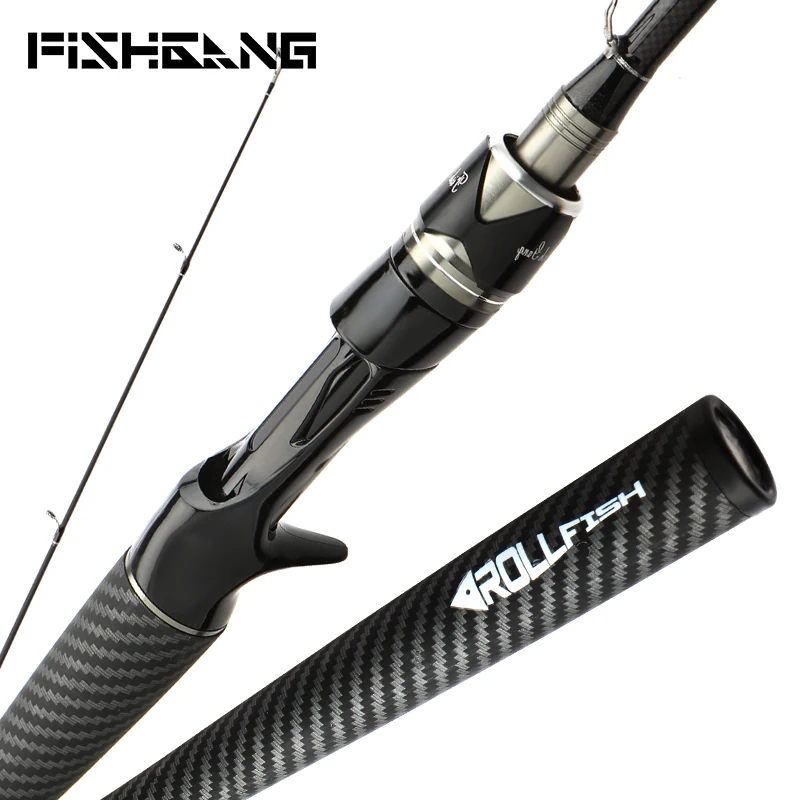Рыболовная удочка FISHGANG OEM из углеродного волокна 24T заготовки высокоуглеродного 2 1 м Спиннинг для забрасывания рыбы со встроенной ручкой
