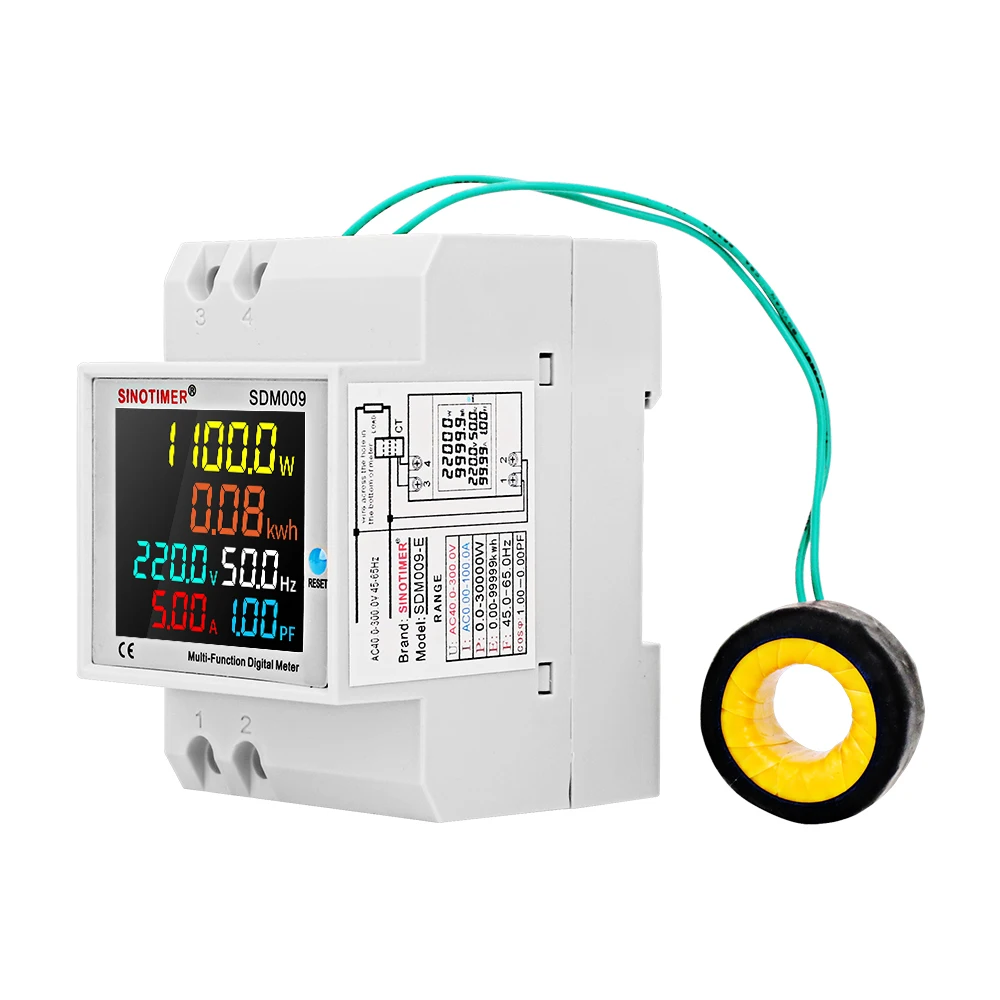 New Design 3P Multifunctional Digital KWH meter with backlight and reset funtion, electric energy meter, Power Meter