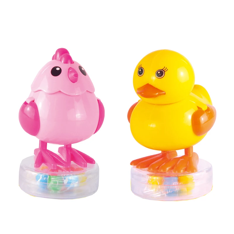 Hen dispenser henny & yellow duck candy dispenser kids mania candy toys for kids