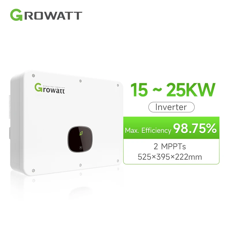 Growatt IP66 3 Phase 15KW 17KW 20KW 22KW 25KW On-Grid Solar Inverter