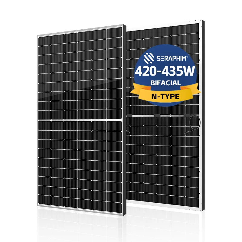 N Type N Topcon Panneau Solaire Solar Module 445W 450W 455W 460W N-Type Dual Glass Solar Panel Europe Stock