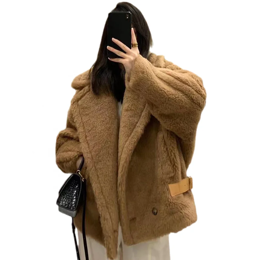 Wholesale Winter Warm Teddy Jacket Women High Quality Faux Rabbit Fur Teddy  Bear Coat Women