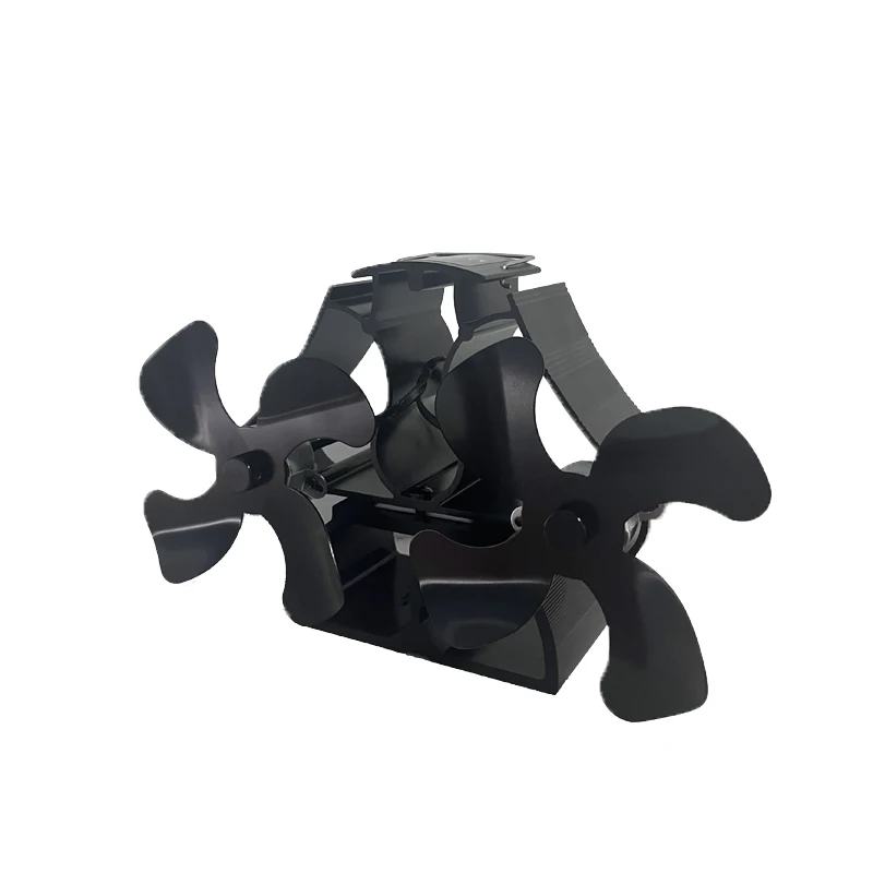 Twin motor fireplace Self powered High Speed Heat Powered Wood Pellet Stove  Fan