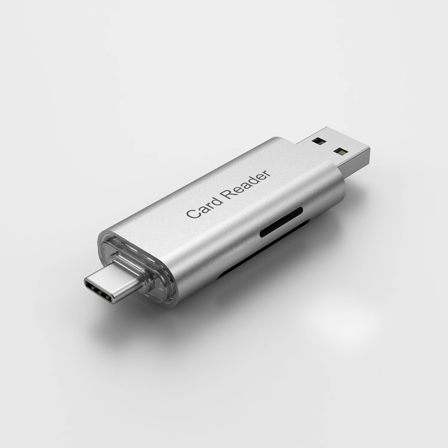 Hot selling Type-c USB 3.0 Micro SD TF SD OTG card reader writer for pc mobile phone tablet