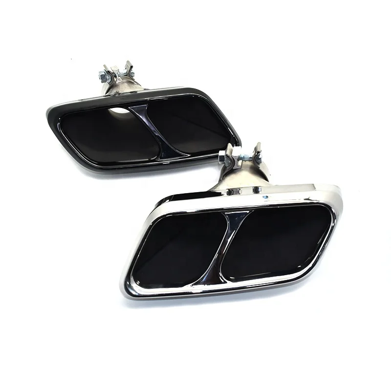 SYPES 1 Pair 304 stainless steel Exhaust Pipe For 2018-2020 Range Rover with SVR body kit Square Exhaust System