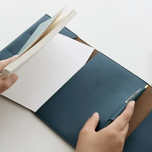 Custom Designer Leather Planner Protective Organizer Portfolio Set Diary
