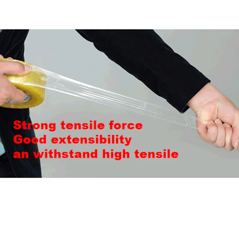 Scotched Bopp Box Packaging By Supplier Yellow Adhesive Stationery Packing Low Noise Parcel Opp Tape