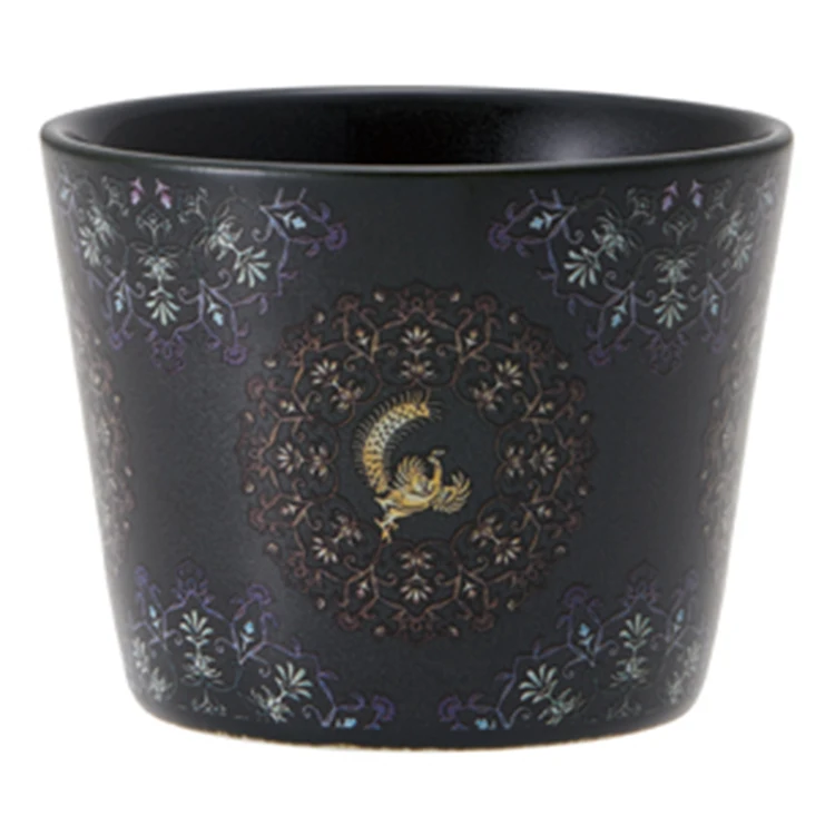 
Japanese hot selling ceramic pottery coffee cup with historical patterns 