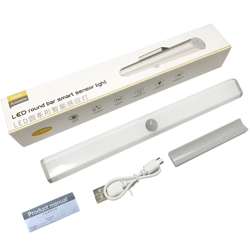 Беспроводной заряжаемый светодиодный ночник умный светильник с датчиком движения для кухни гардероба прикроватный комнаты спальни Декор ночники