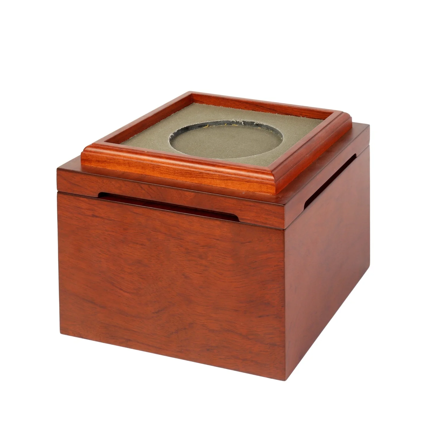 Настраиваемые высококачественные похоронные принадлежности экологически чистый матовый лак квадратная урна из красного дерева