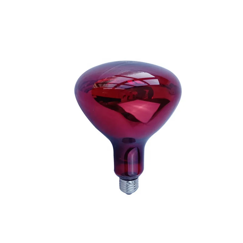 CE/ETL approved Infra red LIGHT heat lamp R125/R40 red lamp NIR-A Near infrared incandescent bulbs for healthcare sauna centers