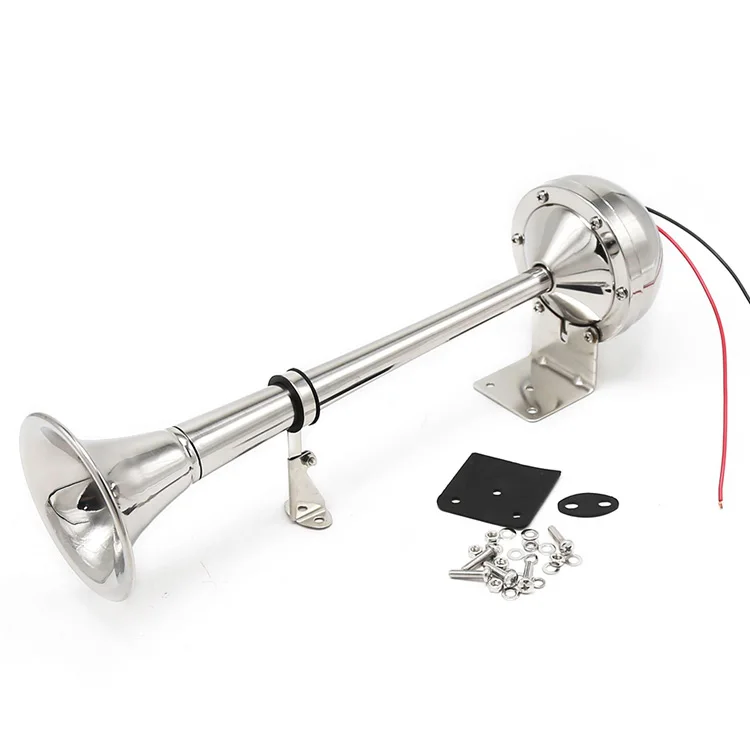 12V 24V 150dB Car Boat Train Air Horn Single Loud Sound Trumpet Electric Horn Marine Truck Car Air Pressure Horn