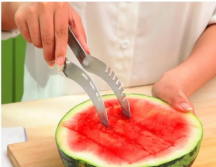 Stainless Steel Windmill Watermelon Cutter Artifact Salad Fruit Slicer Cutter Tool Fruit separator Kitchen Accessories Gadgets