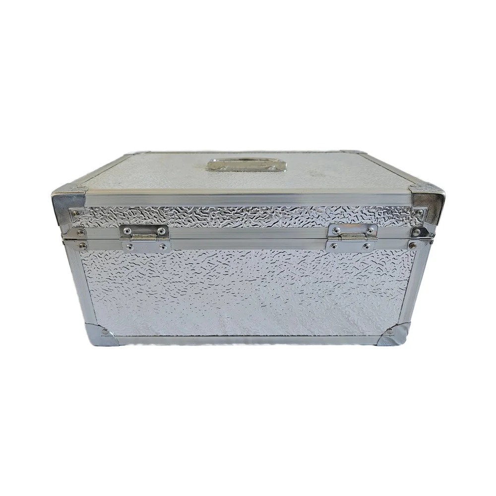 New Design Double Lock Security Storage Customizable Model Storage Silver Security Box with OEM Support