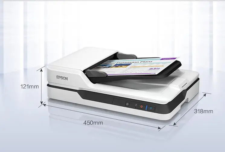 High speed A4 paper document scanner ADF paper feed and flatbed office scaning machine