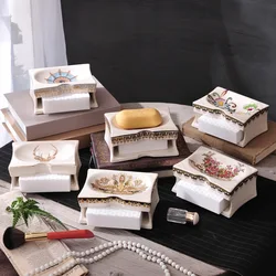 Hotsell Porcelain Double Layer Home Decor Washroom Accessory Wholesale Ceramic Bathtub Soap Dish