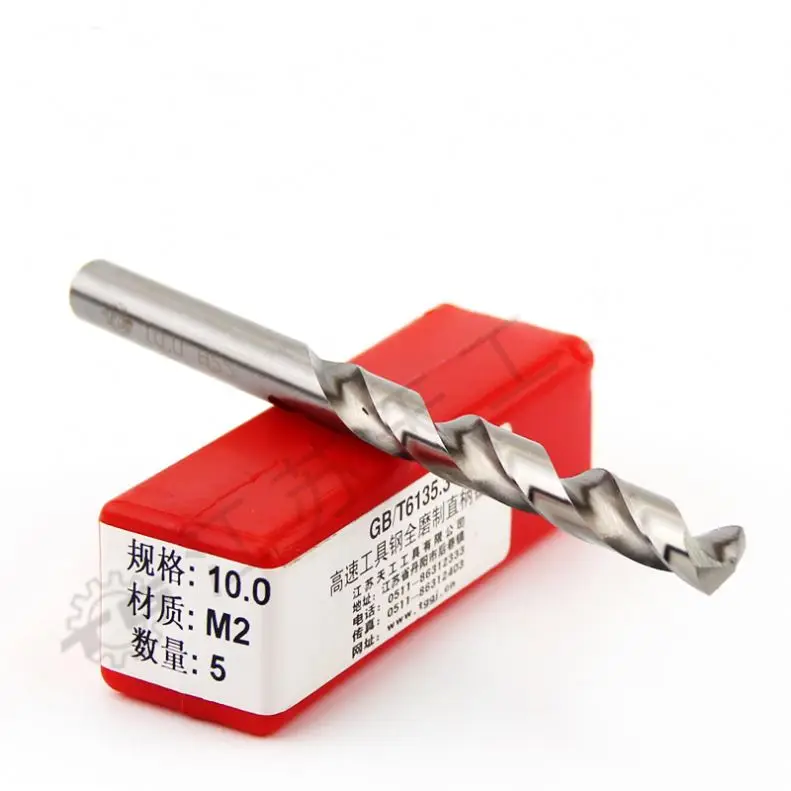 TG TOOLS DIN338 10mm Twist Drill High Speed Steel Bit HSS M2 CO for Steel Copper Aluminum