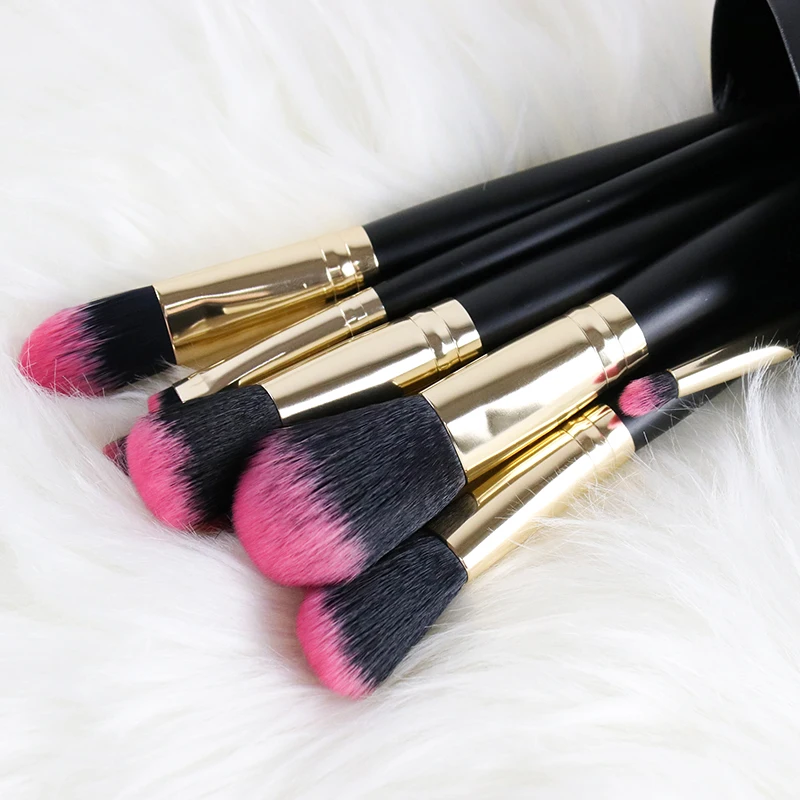  High Quality Personalized Sample 10pcs Vegan diamond Wholesale Professional Logo Custom Private Label Makeup Brush Set With