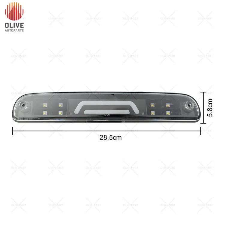 BLACK THIRD 3RD BRAKE LIGHT REAR CARGO LAMP 3D LED BAR FOR 2004-2008 FORD F150