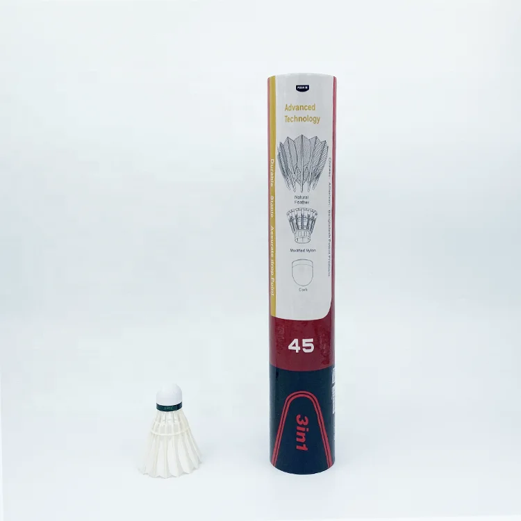 Most Durable Goose Feather Badminton Shuttlecock Hybrid Shuttlecocks D45 Dmantis Brand Factory Supplier