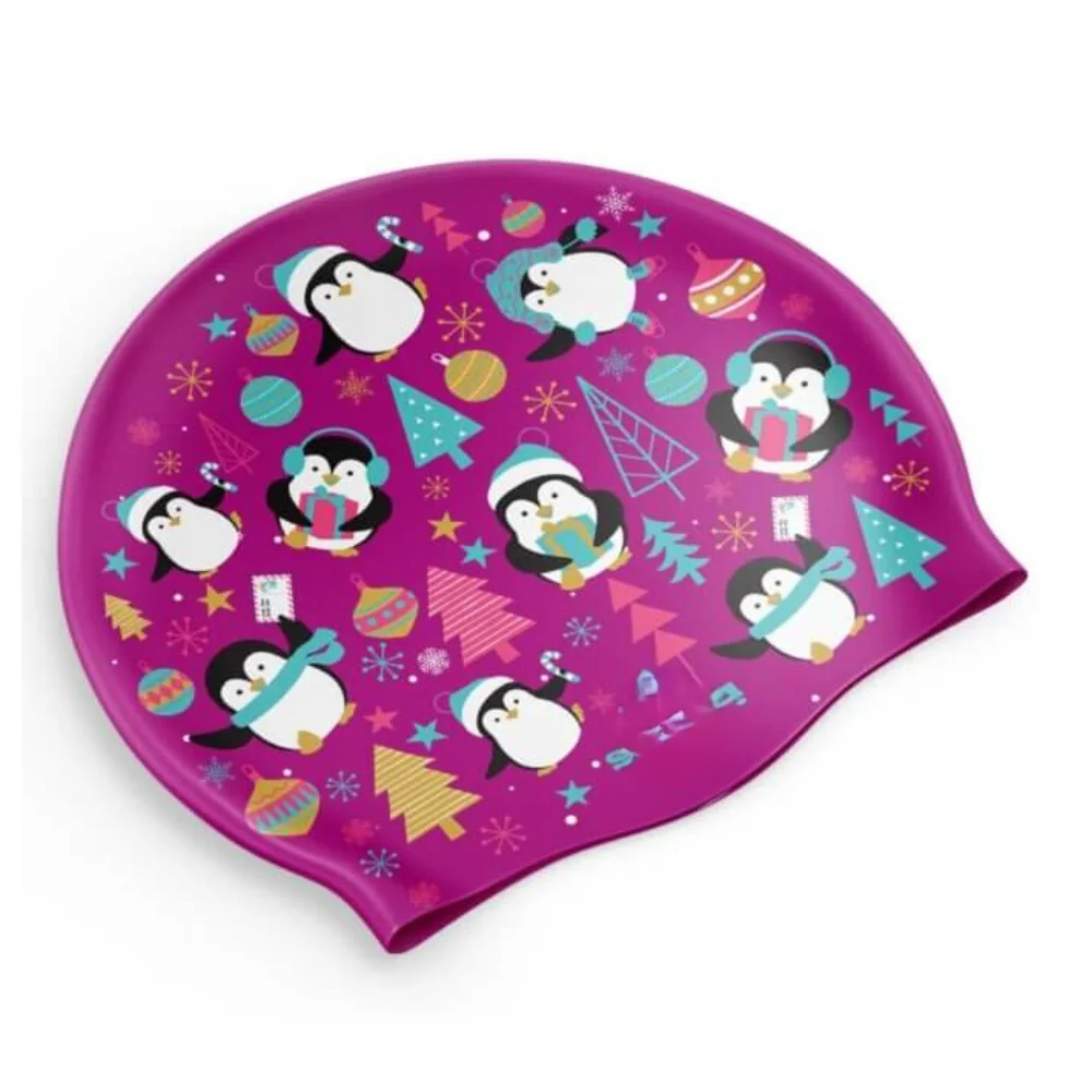 Christmas High Quality Best Water-proof Swimming Hats High Elasticity Silicone Swim Caps Hotsale Bath Caps