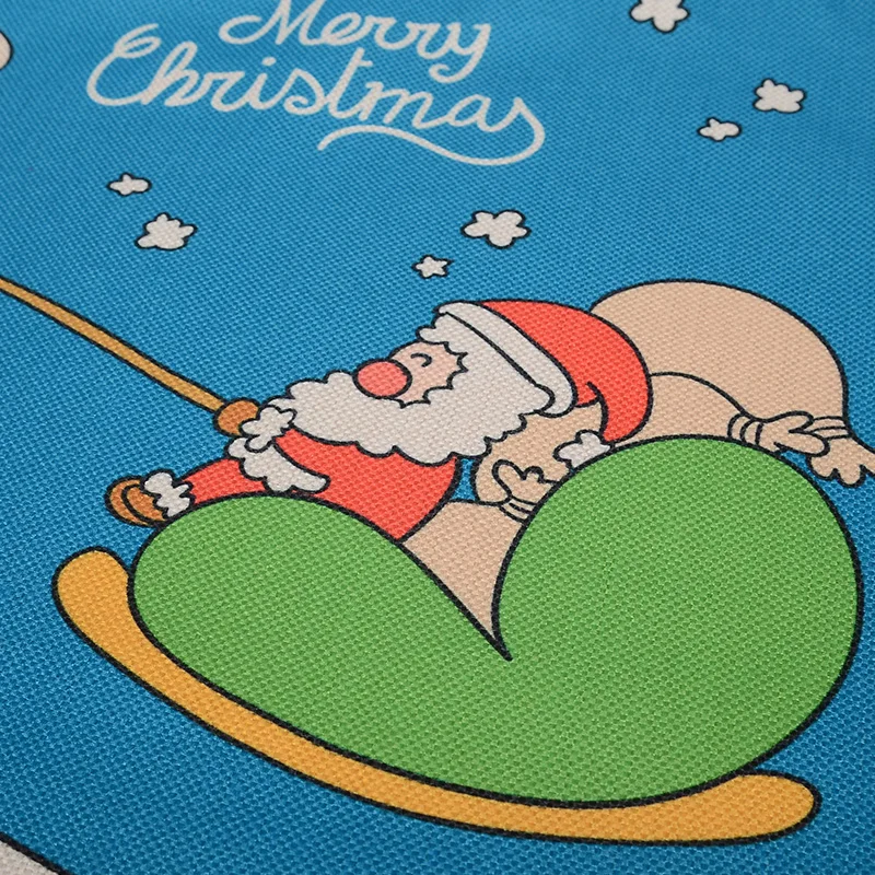 2021 New Linen-like Fabric Sublimation Santa Sacks