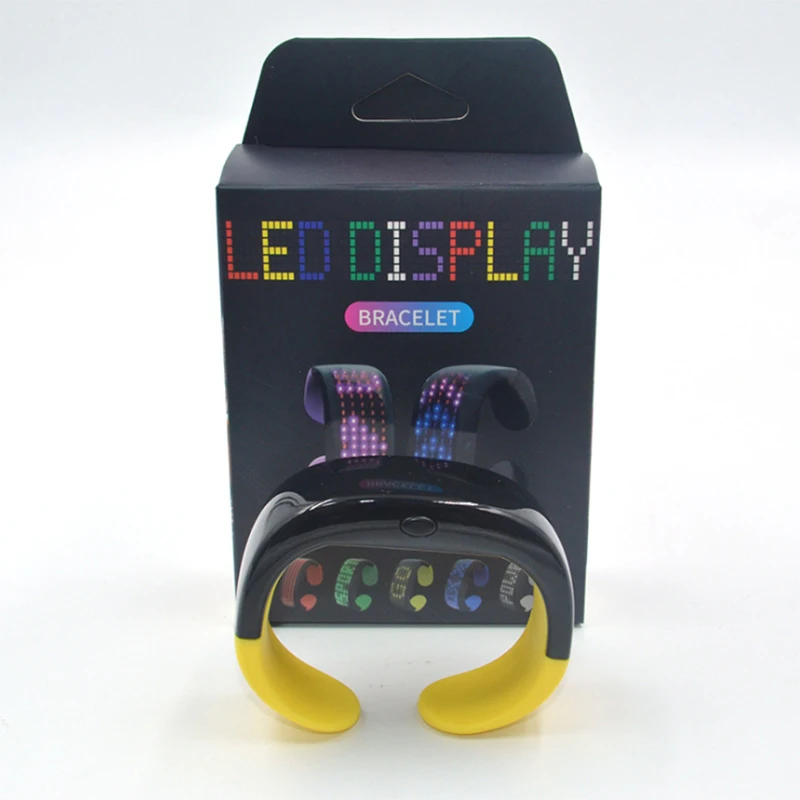 LED Slap Bracelet with Display Screen for Running, Cycling, Walking, Jogging, Party, Bar event party