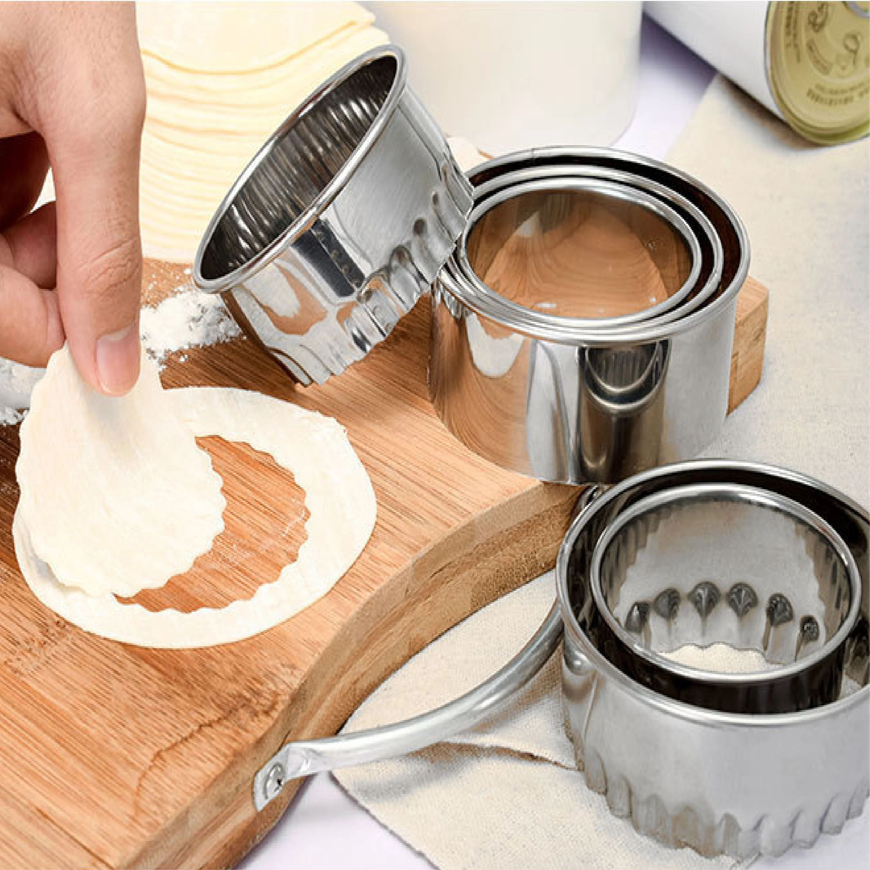 
Chinese Pie Dumpling Maker Set and Cutter, Press Skin Maker Stuffing Spoon , Ravioli Empanadas Press Mold Kitchen Accessories 