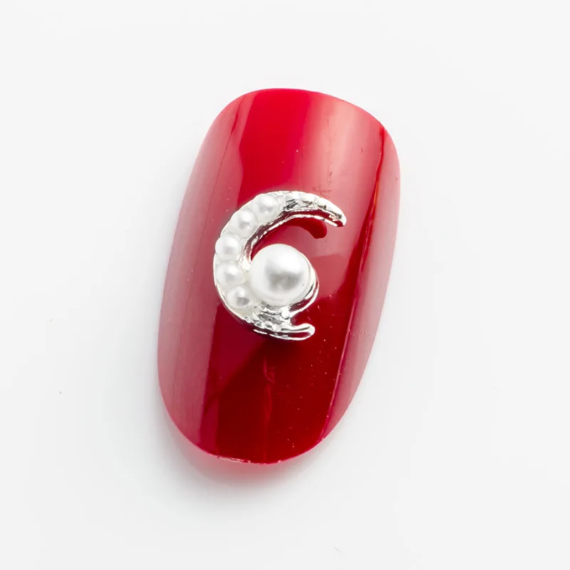 New Design Shine 3D Metal Nail Art Decoration Pearl Rhinestone for DIY Beauty Nail