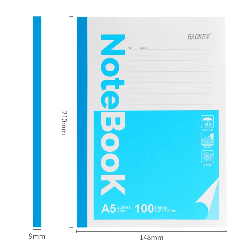 Wholesale Of High-quality Student Notebooks A5 Paper 100 Colored Cover Office Notebooks