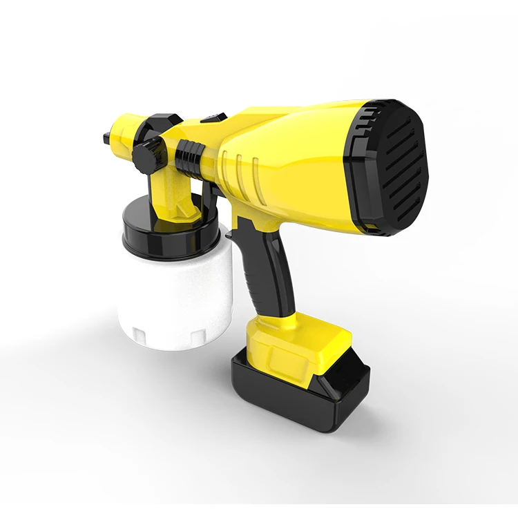 18V Cordless Rechargeable Lithium Battery Powered Operated Hvlp Painting Paint Sprayer Spray Gun
