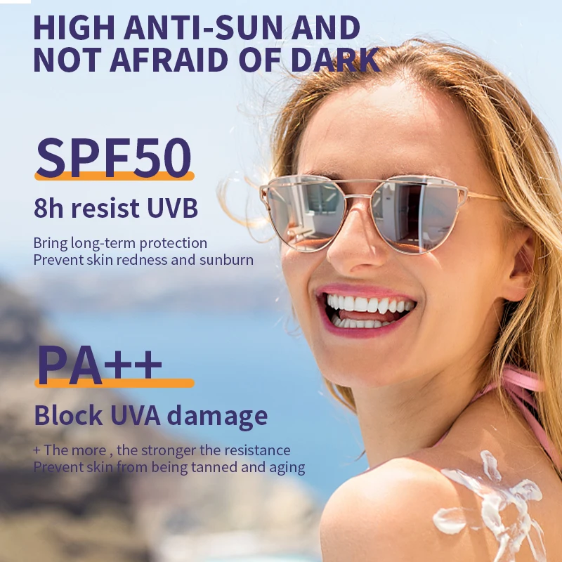 Private Label Whitening Oil-Control Moisturizing Waterproof Spf50+ Facial Body Sunblock Sunscreen Cream