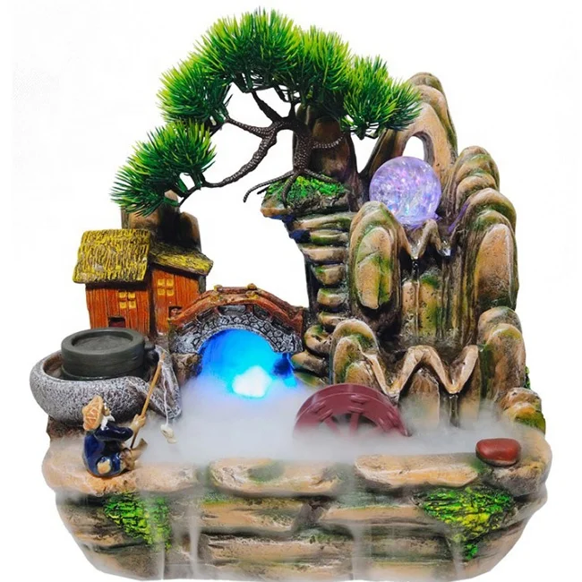 Home Decoration Resin Mini Water Fountain